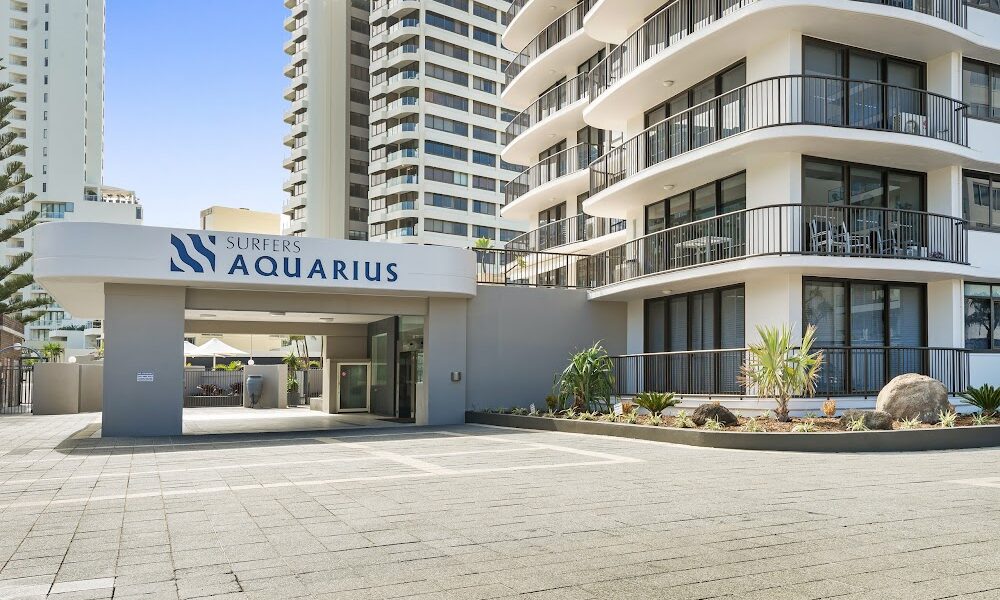Surfers Aquarius on the Beach